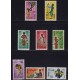 COLONIAS ITALIANAS SOMALIA 1961 SERIE COMPLETA DE ESTAMPILLAS NUEVAS MINT FLORES FRUTOS